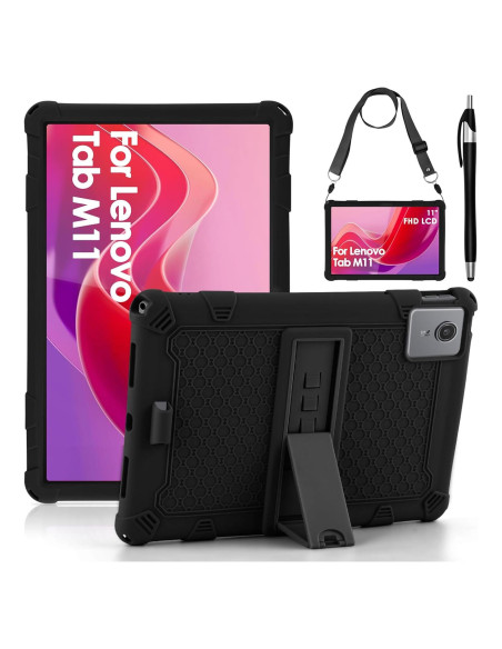 Funda de Silicona DETUOSI para Lenovo Tab M11 11" Negra