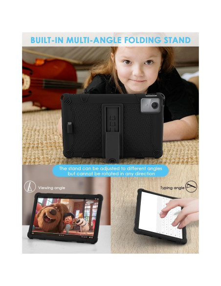 Funda de Silicona DETUOSI para Lenovo Tab M11 11" Negra