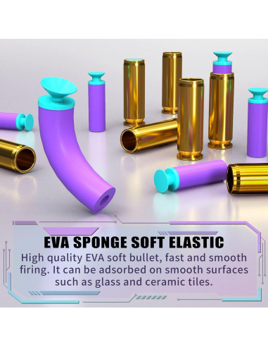 Pistola de Juguete Automática VELIYAKA con 100 Dardos y Objetivo