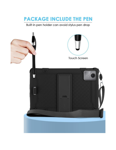 Funda de Silicona DETUOSI para Lenovo Tab M11 11" Negra