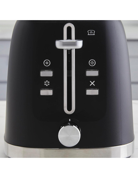 Tostadora West Bend 2 Rebanadas Negra 750W Ranuras Anchas