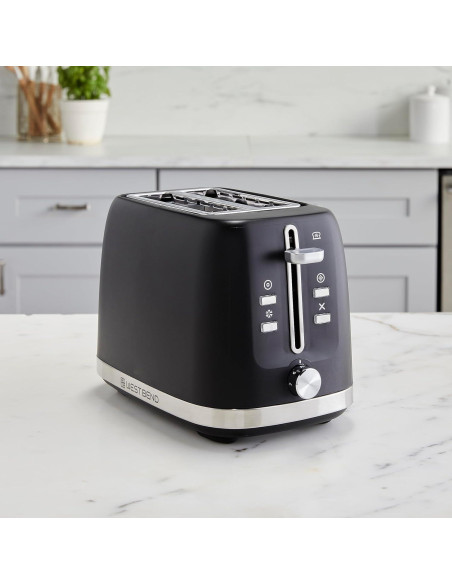 Tostadora West Bend 2 Rebanadas Negra 750W Ranuras Anchas
