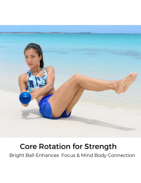 Mini Bola Inflable de 10 cm ibodycare para Pilates y Fitness