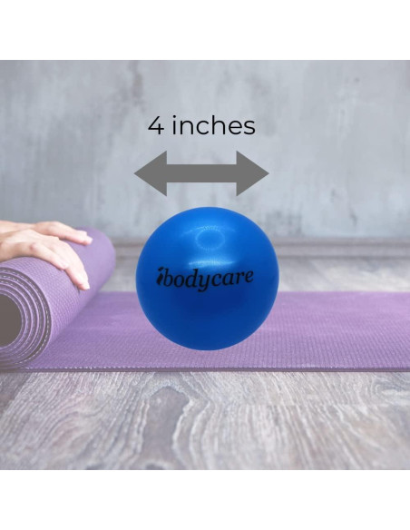 Mini Bola Inflable de 10 cm ibodycare para Pilates y Fitness