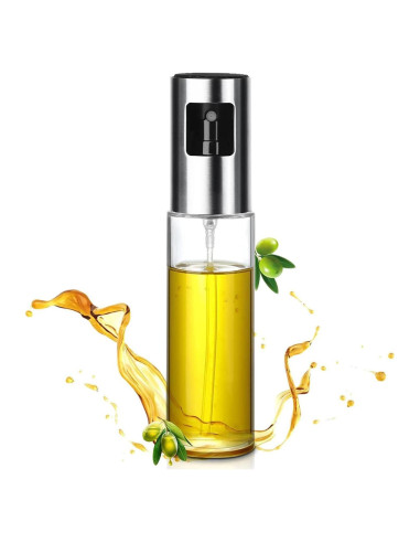 Pulverizador de Aceite Zophen 100ml Vidrio Acero Inoxidable