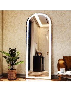 Espejo de Cuerpo Entero LED XRAMFY 144.78x53.34 cm Arqueado 2