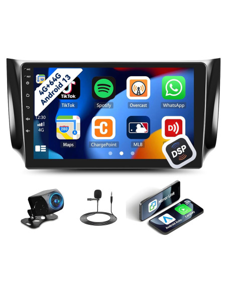 Radio de Coche Android 10.1" UNITOPSCI para Nissan Sentra 2013-2017