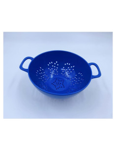 Colador Mini ASEANAO 15 cm Doble Mango Libre de BPA Azul