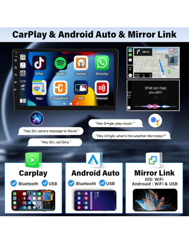 Radio de Coche Android 10.1" UNITOPSCI para Nissan Sentra 2013-2017