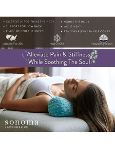 Rollo de Almohada Spa Sonoma Lavender - Calor Frío 36.4cm 2