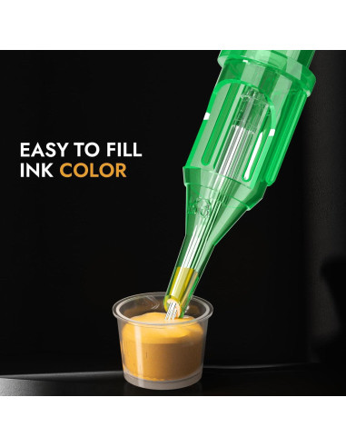 Cartuchos de Agujas de Tatuaje Yuelong 1003RL 20 Piezas Esterilizadas