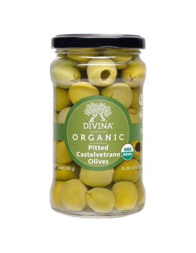 Aceitunas Castelvetrano Orgánicas Divina 300 g - Sin Fermentación