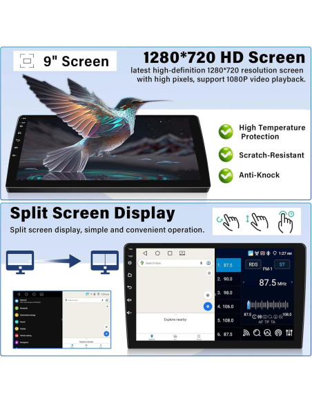 Radio de Coche Android 10.1" UNITOPSCI para Nissan Sentra 2013-2017