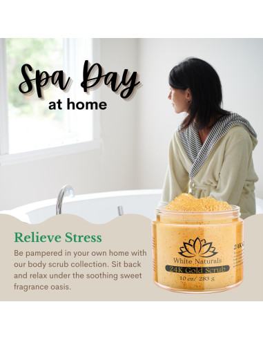 Exfoliante Corporal de Oro 24K White Naturals 226g