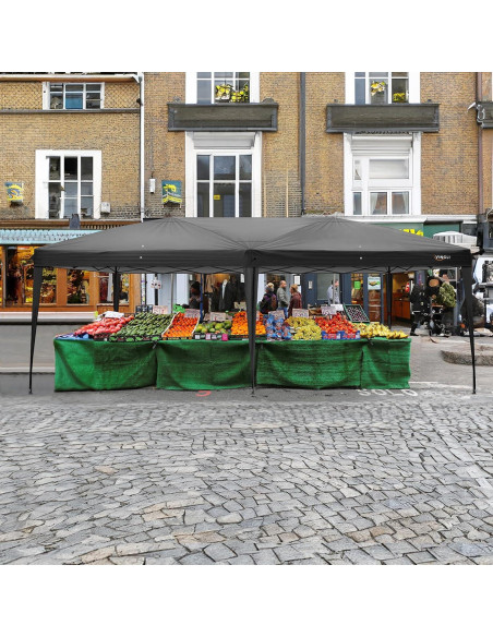 Carpa Plegable VINGLI 10x6 m Impermeable con Bolsa de Transporte