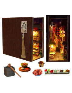 Kit de Casa de Muñecas DIY Cjeuxnr 3D Miniatura 18.5x8.5x17cm