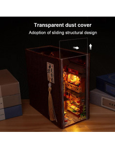 Kit de Casa de Muñecas DIY Cjeuxnr 3D Miniatura 18.5x8.5x17cm 2