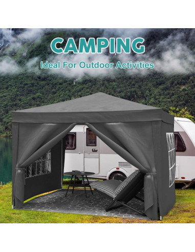 Carpa Plegable Data Science Elite 3x3m con 4 Paredes Removibles