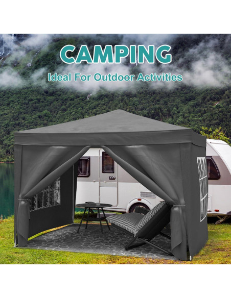 Carpa Plegable Data Science Elite 3x3m con 4 Paredes Removibles