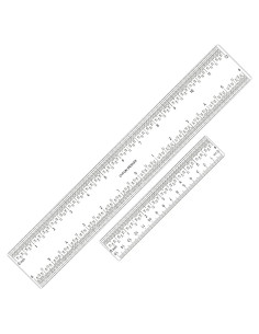 Conjunto de Reglas Acrílicas BAOFALI 15cm y 30cm para Medición
