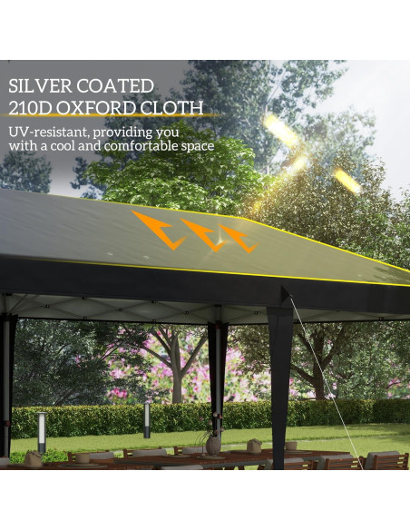 Carpa Pop Up 3.05m x 6.1m Genérico Resistente UV para Eventos