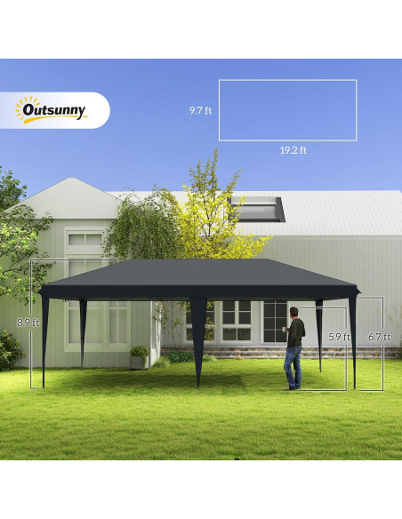 Carpa Pop Up 3.05m x 6.1m Genérico Resistente UV para Eventos