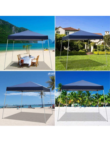 Carpa Plegable Impermeable Flandre 3x3m Azul para Eventos