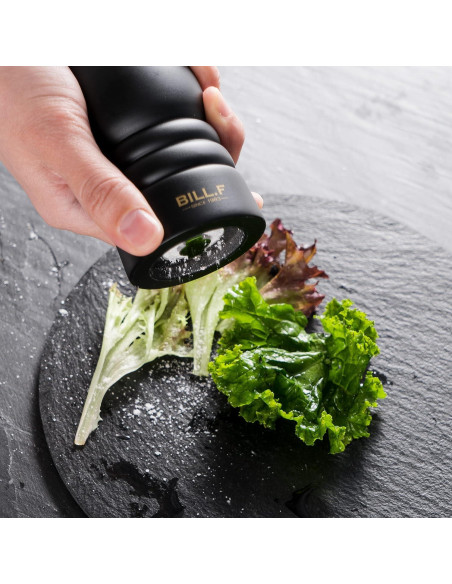 Molinillo de Sal y Pimienta BILL.F de Madera 17.5 cm Juego de 2