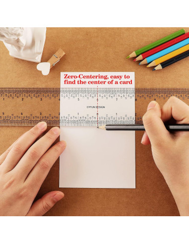 Conjunto de Reglas Acrílicas BAOFALI 15cm y 30cm para Medición