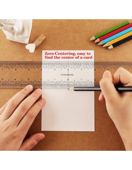 Conjunto de Reglas Acrílicas BAOFALI 15cm y 30cm para Medición