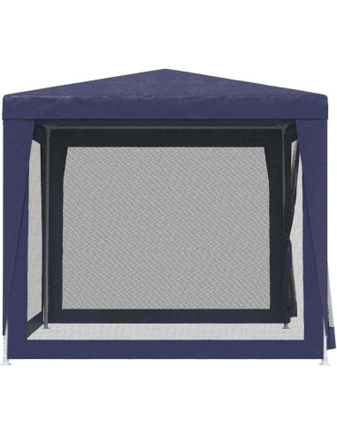 Carpa de Fiesta KCCKOM 250x250cm con 4 Paredes de Malla Azul