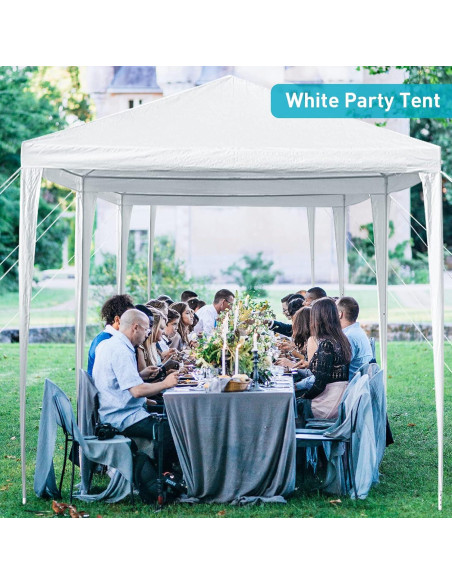 Carpa Grande 10x30 ANTSKU Blanca Impermeable para Eventos