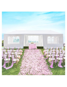 Carpa Pérgola Impermeable MATONELL 3x9m 7 Lados para Eventos