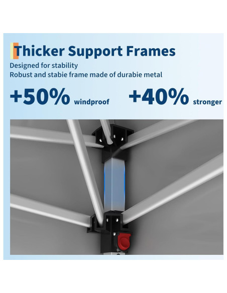 Carpa Plegable 3 Paredes Laterales HarmonyHealth 10x10 ft Verde
