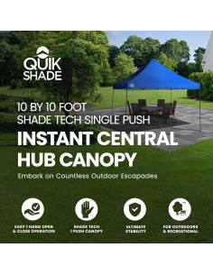 Carpa Plegable ShelterLogic 3.05x3.05m Azul para 12 Personas 2