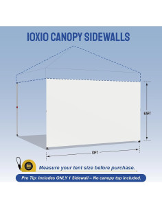 Pared Lateral CROWN SHADES 1.98x3.05m Impermeable UV 2