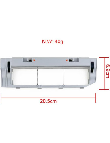 Cubierta Trasera Ytaland para Cepillo Roborock E4 E5 S4 S5 S6
