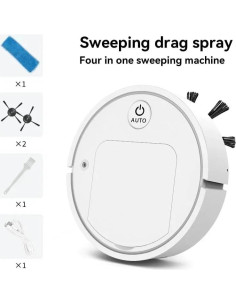 Robot Aspirador Automático 3 en 1 ALisasin USB 22.86cm 2