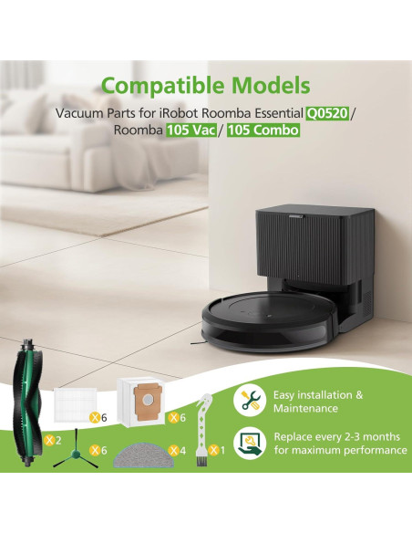 25 Piezas Repuesto iRobot Roomba Q0520 Q105 Accesorios
