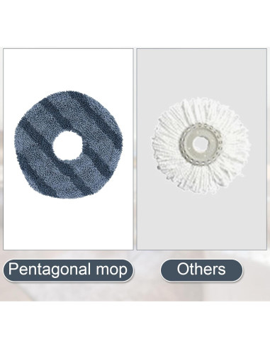 Paños de Mopa Lavables 2 Piezas PEUTIER para Eufy X10/X9 Pro