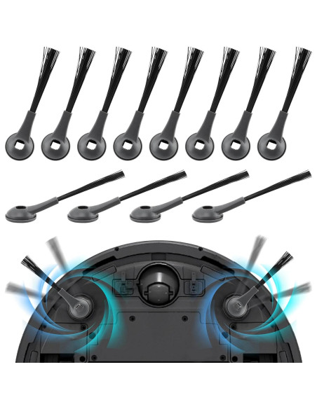 12 Cepillos Laterales de Repuesto Shark para Aspiradoras Robot 12 Cepillos Laterales de Repuesto Shark para Aspiradoras Robot