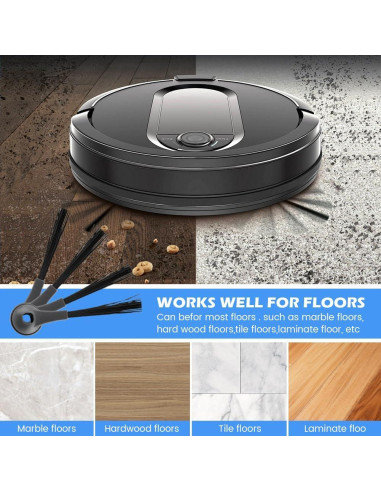 12 Cepillos Laterales de Repuesto Shark para Aspiradoras Robot