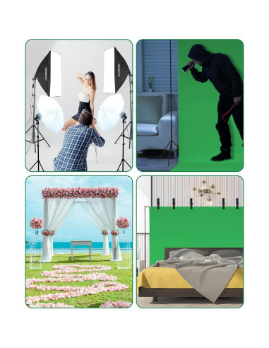 Kit de Iluminación Fotográfica Profesional Andoer con Fondos