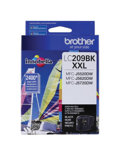Cartucho de tinta negra Brother LC209BK - Alta capacidad 2400p