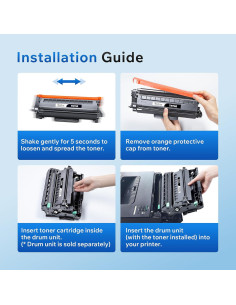 Tóner Valuetoner TN760 Compatible Brother Negro 2 Piezas 2