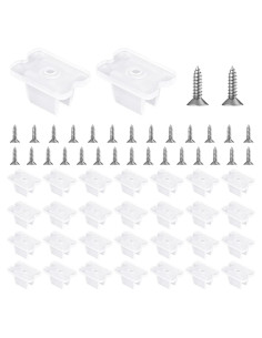 30 Clips de Montaje para Tiras LED TIESOME 5-6mm Translúcido