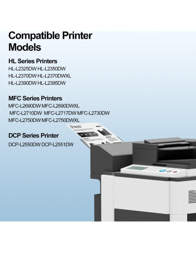 Tóner Compatible TN760 TN730 LEMERO UTRUST 2-Pack Negro