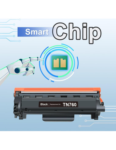 Tóner Compatible TN760 TN730 LEMERO UTRUST 2-Pack Negro