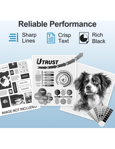 Tóner Compatible TN760 TN730 LEMERO UTRUST 2-Pack Negro