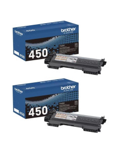 Cartucho de Tóner Brother TN450 Negro Alto Rendimiento - 2 Unidades